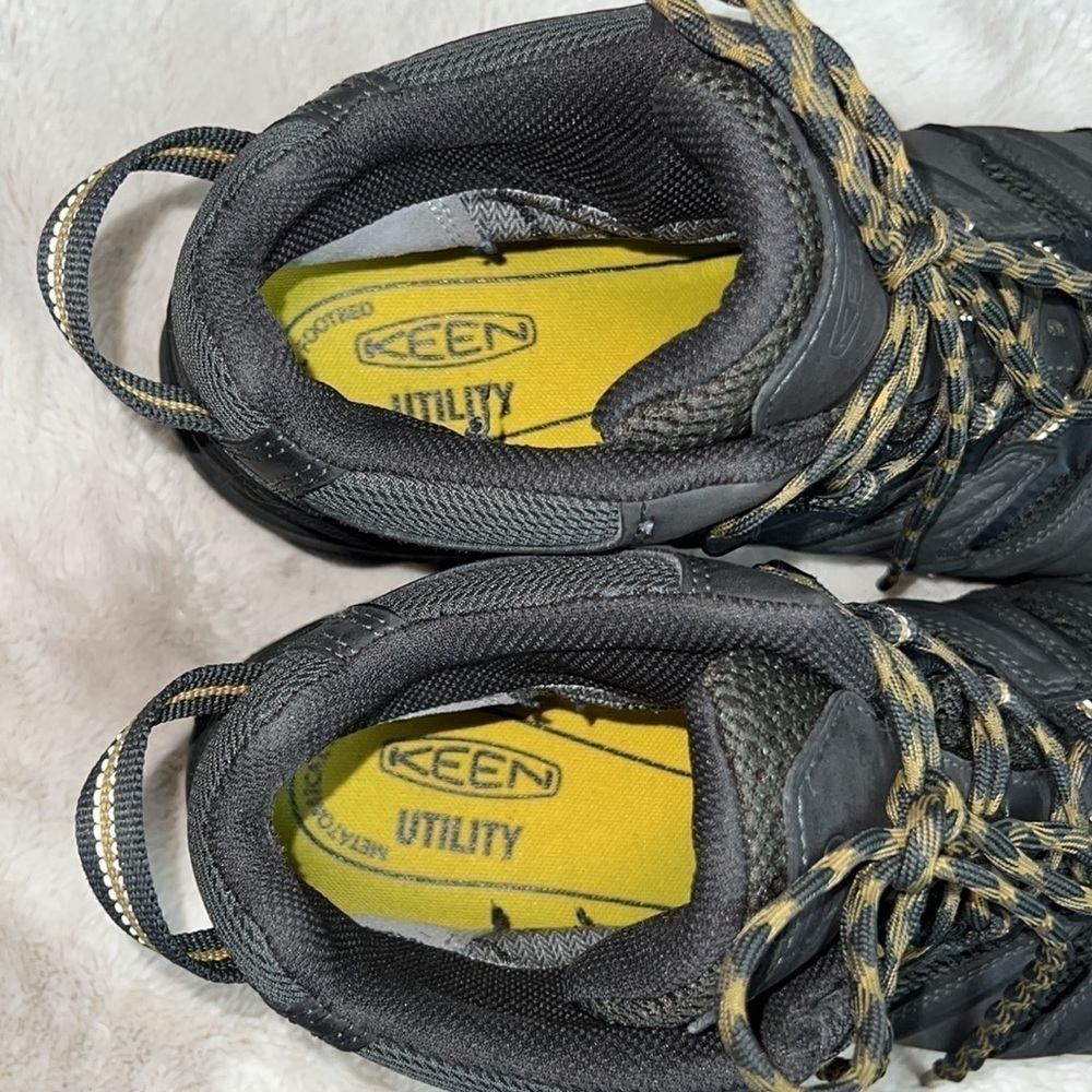 Keen Utility Lansing Mid Waterproof Steel Toe Wide Work Boot Shoes - Size 11EE - Picture 7 of 10